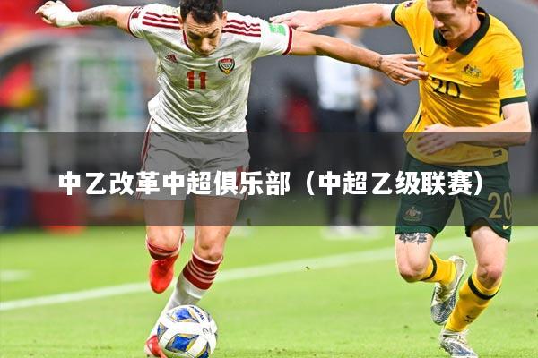 中乙改革中超俱乐部(中超乙级联赛)